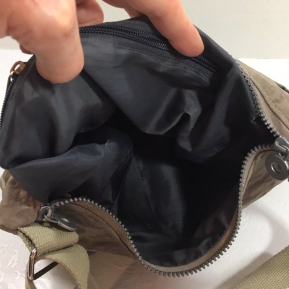 Neat Pack Crossbody Shoulder Bag - Anti-theft RFID Pocket -Taupe Color 10"x11" - Picture 10 of 14